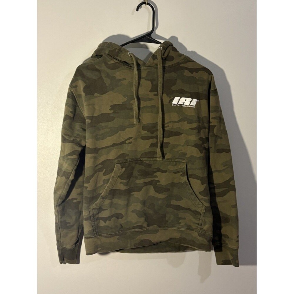 ISI Elite training Hoodie, Camo, Size Small, “Iron sharpens Iron”